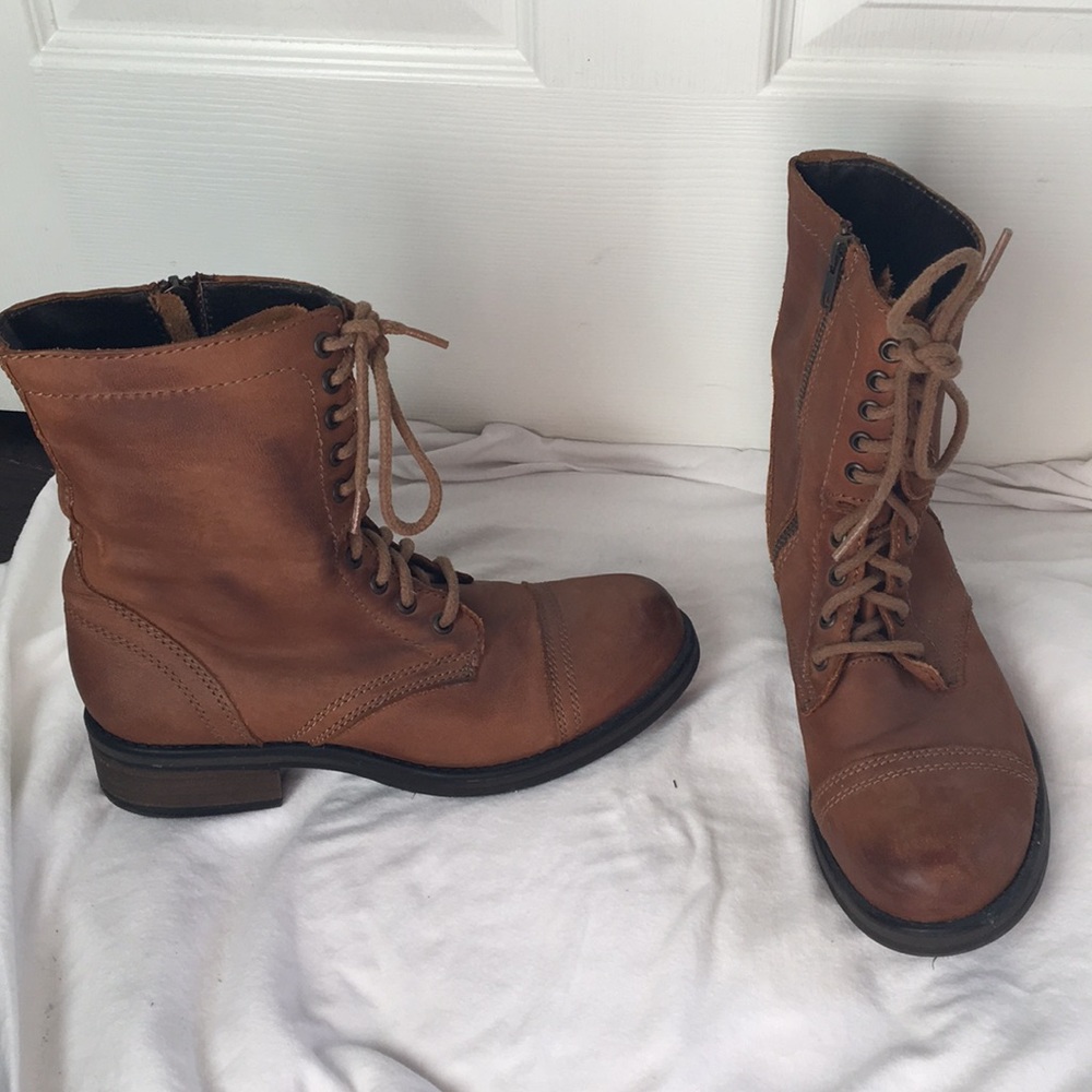 Steve Madden combat boots, size 9.5